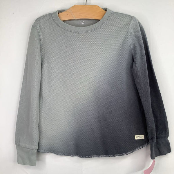 Size 6-7: Gap Grey Ombre Waffle Knit Long Sleeve Shirt