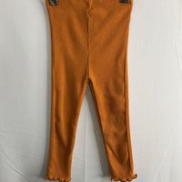 Size 12m: Daisy Fuentes Orange Ribbed Cozy Pants