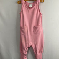 Size 6-12m (70): Hanna Andersson Pink French Terry Overalls