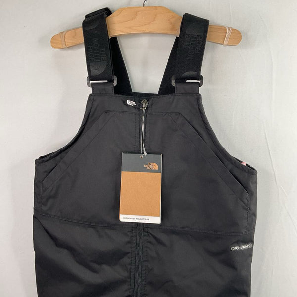 Size 6: The North Face Black Fleece Lined Snow Bib NEW w/ Tags