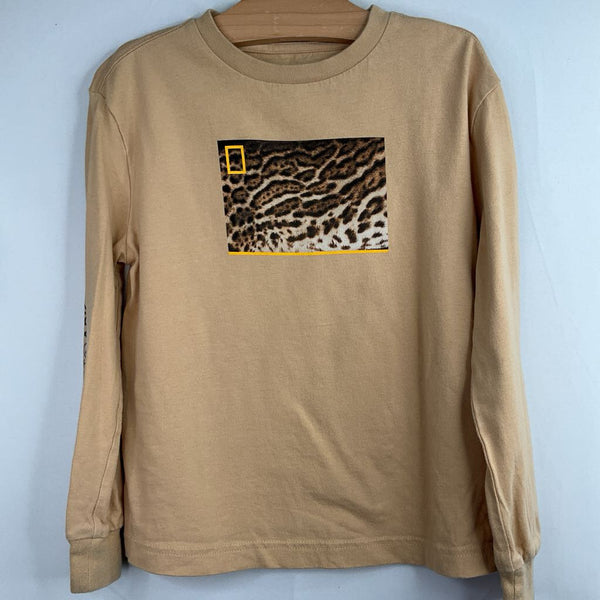 Size 6-7: Gap Brown Nat Geo Ocelot Long Sleeve Shirt