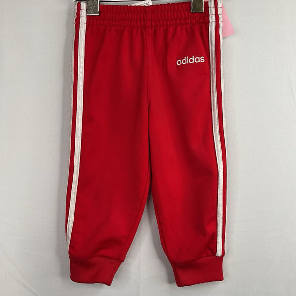 Size 9-12m: Adidas Red/White Side Stripe Track Pants