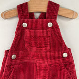 Size 0-3m (50): Hanna Andersson Red Corduroy Shortalls