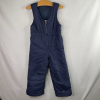 Size 3: Columbia Navy Fleece Upper Snow Bib