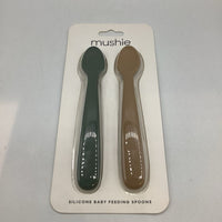 Mushie 2pc Silicone Spoons NEW