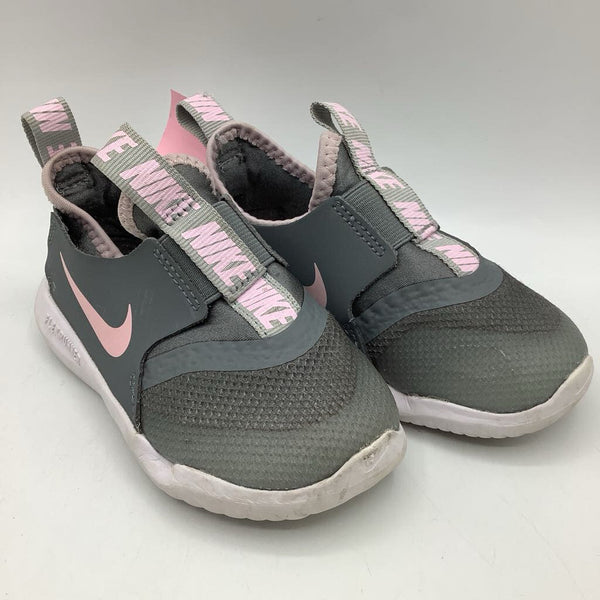 Size 7: Nike Grey/Pink Trim Slip-On Sneakers