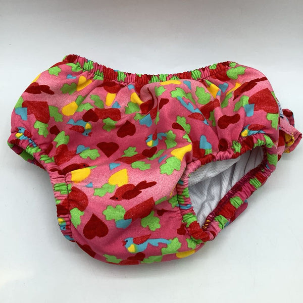 Size 3: iPlay Pink/Colorful Birds/Leaves Swim Diaper