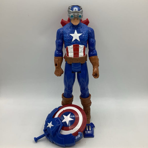 Captain America 12" Figurine with Shield Launcher