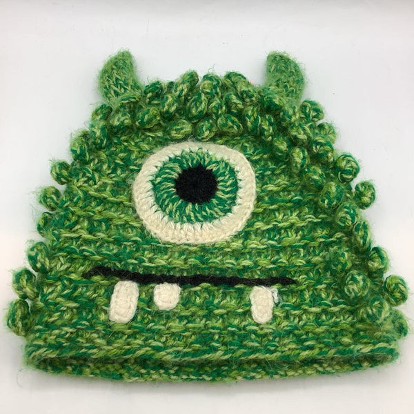 Mike Wazowski Handmade Knit Hat