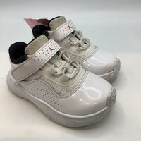 Size 5: Nike Air Jordans White Lace-Up Sneakers