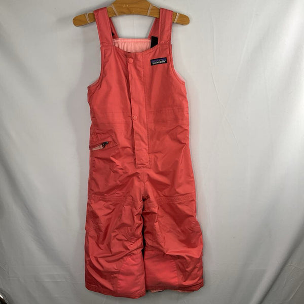 Size 3: Patagonia Orange Fleece Lined Snow Bib