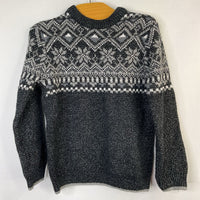 Size 5-6: George Black/Grey Fair Isle Sweater