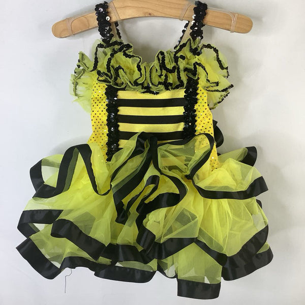 Size 4-6: Black/Yellow Bumblebee Tulle Dance Costume