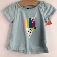 Size 6-9m Tea Blue/Colorful Snow Cone T-Shirt