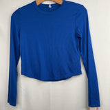 Size 10-12: Old Navy Blue Ribbed Long Sleeve Shirt