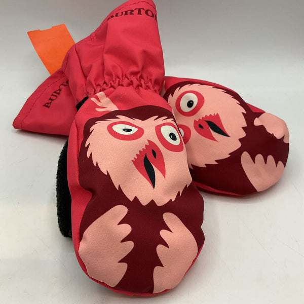 Size 4: Burton Pink Owl Mittens