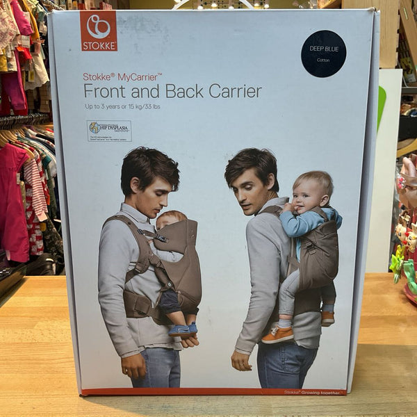 Stokke MyCarrier Front and Back Carrier- Deep Blue