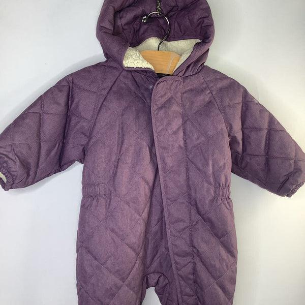 Size 3-6m: Columbia Purple Fleece Line Hood Quilted Poly-Fill Bunting