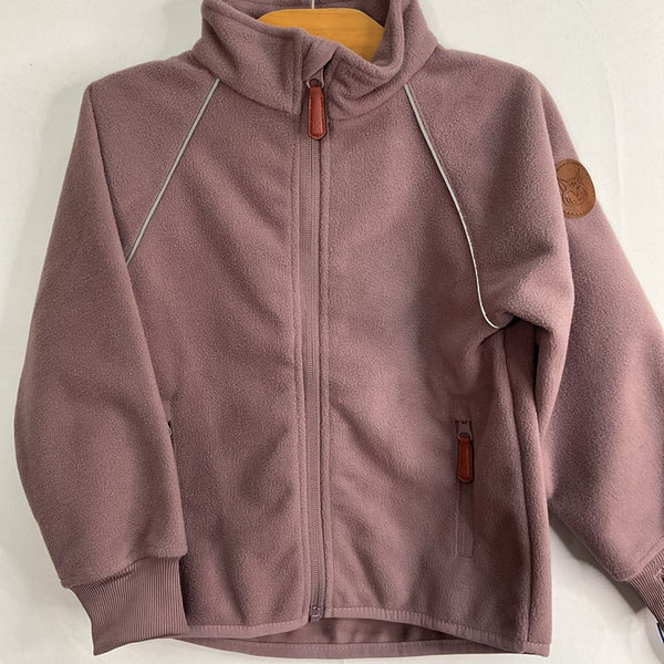 Size 4-5: Kuling Purple Fleece Zip-Up Coat