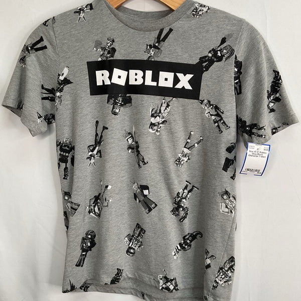 Size 10-12: Roblox Grey/Black Character T-Shirt