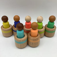 Lovevery Wooden Post & Play Peg People