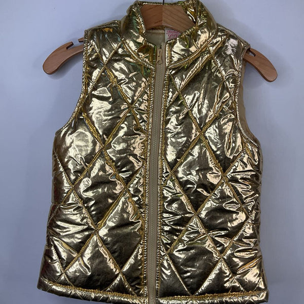 Size 10-12: Faded Glory Gold Quilted Puffer Vest