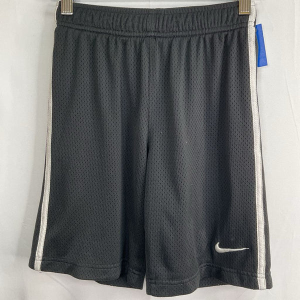 Size 10-12: Nike Black/White Trim Basketball Shorts