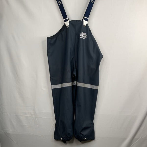Size 4: Grundens Navy Rain Pants Bib