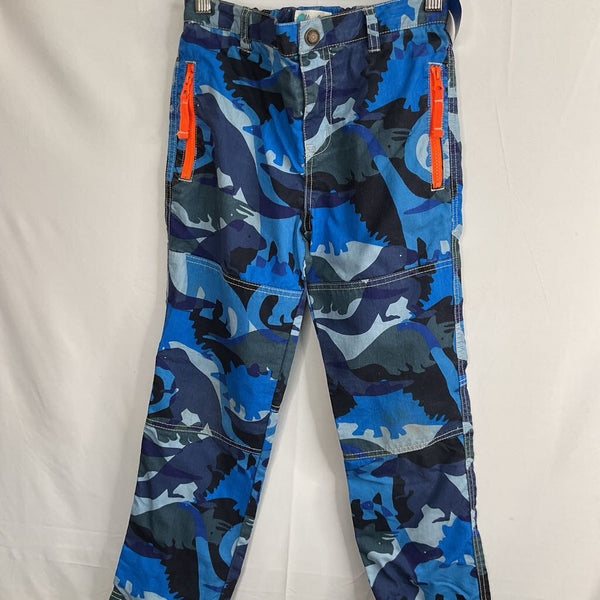 Size 9: Boden Blue Dino Camo Adjustable Waist Pants