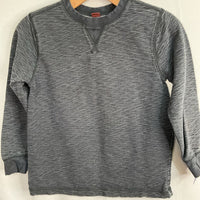 Size 8-10: Tea Dark Grey Heathered Long Sleeve Shirt