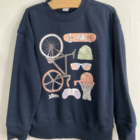 Size 6-7: Old Navy Navy Skateboard Pullover Sweatshirt