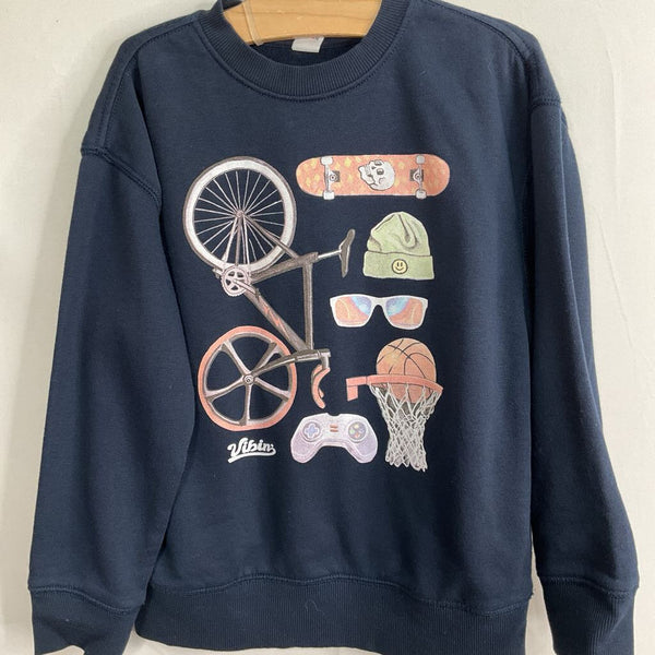 Size 6-7: Old Navy Navy Skateboard Pullover Sweatshirt