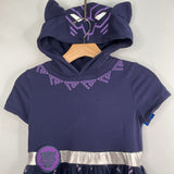 Size 10-12: Marvel Navy/Purple Black Panther Tulle Hooded Dress REDUCED