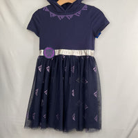 Size 10-12: Marvel Navy/Purple Black Panther Tulle Hooded Dress REDUCED