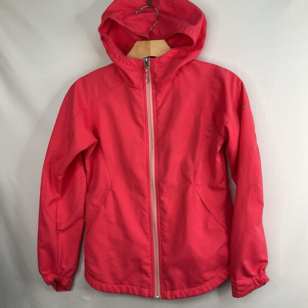 Size 10-12: Columbia Pink Zip-Up Hooded Windbreaker
