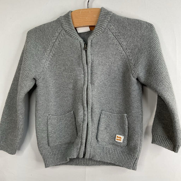 Size 18-24m: Zara Grey Zip-Up Sweater