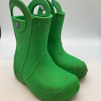 Size 9: Crocs Green Rain Boots