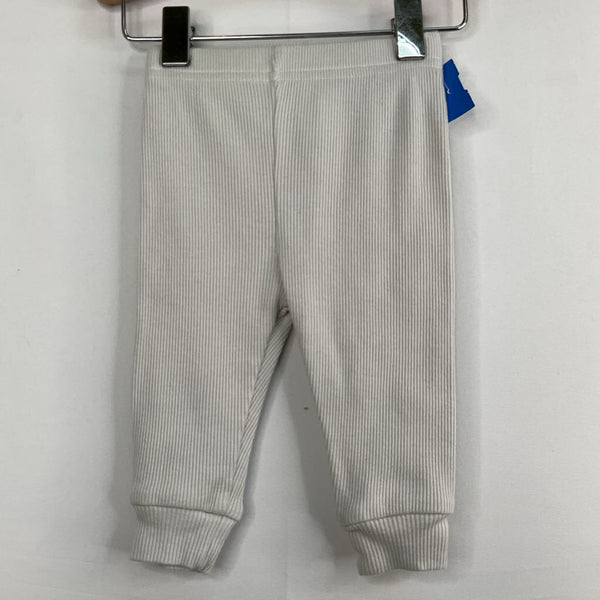 Size 0-3m: Kyle & Deena Grey Ribbed Cozy Pants