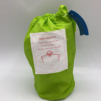 Size OS Toddler: Neon Green Rain Poncho
