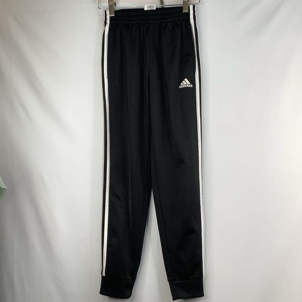Size 10-12: Adidas Black/White Trim Track Pants