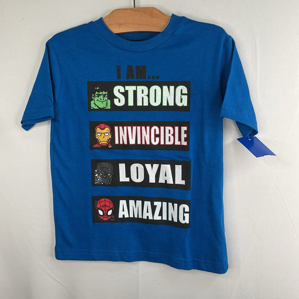 SIze 4: Marvel Blue 'I am...' Super Hero T-Shirt