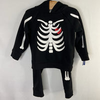 Size 12-18m: Old Navy Black/White Skeleton 2pc Sweats Set