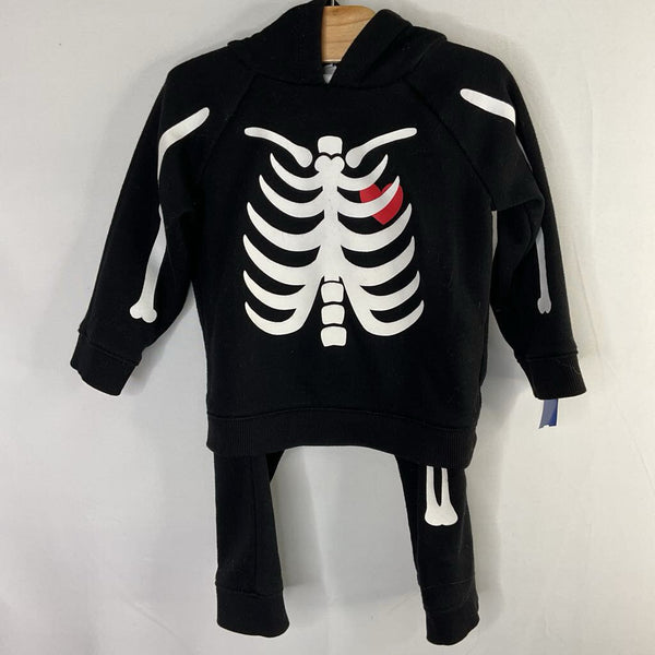 Size 12-18m: Old Navy Black/White Skeleton 2pc Sweats Set