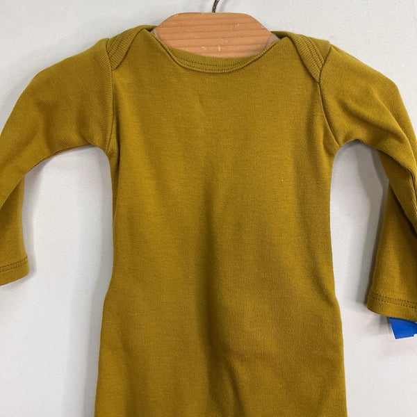 Size 6-12m: Mabo Green-Yellow Snap-Up Romper