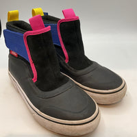 Size 1Y: Vans Black/Blue/Pink/Yellow Hi Terrain V Mte Insulated Snow/Rain Boots