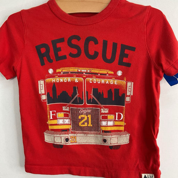 Size 2: Gap Red Fire Engine T-Shirt