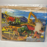 Melissa & Doug 48pc Wooden Construction Jigsaw Puzzle