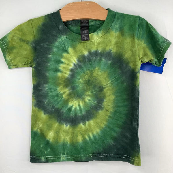 Size 3: Green/Blue Tie-Dye T-Shirt