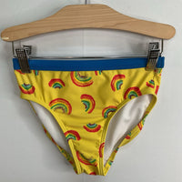 Size 6-7: LLBean Yellow/Rainbows 2pc Swim Suit