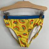 Size 6-7: LLBean Yellow/Rainbows 2pc Swim Suit